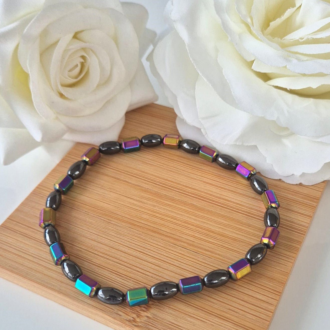 Hematite Anklet (Multi) - The Bee Charm