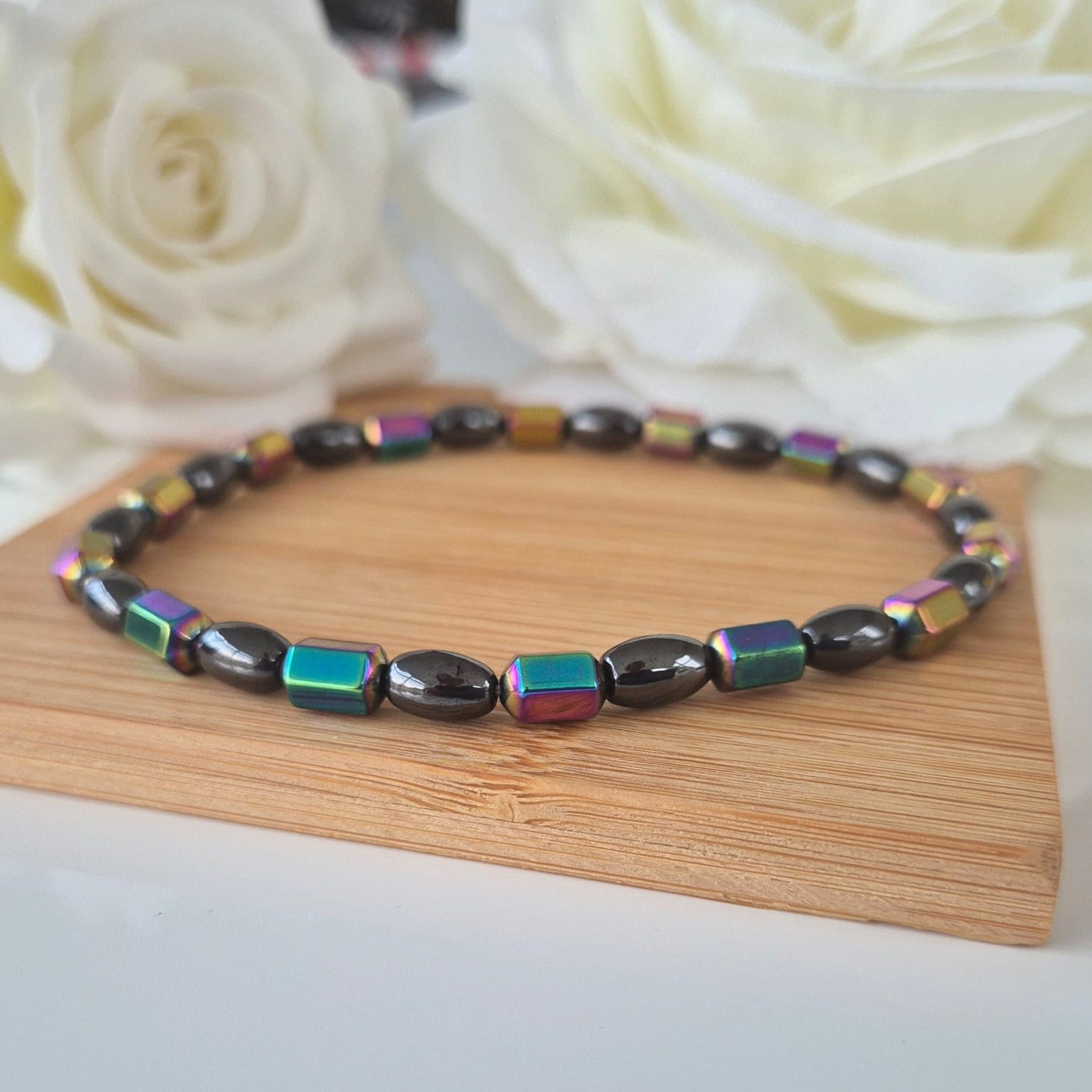 Hematite Anklet (Multi) - The Bee Charm