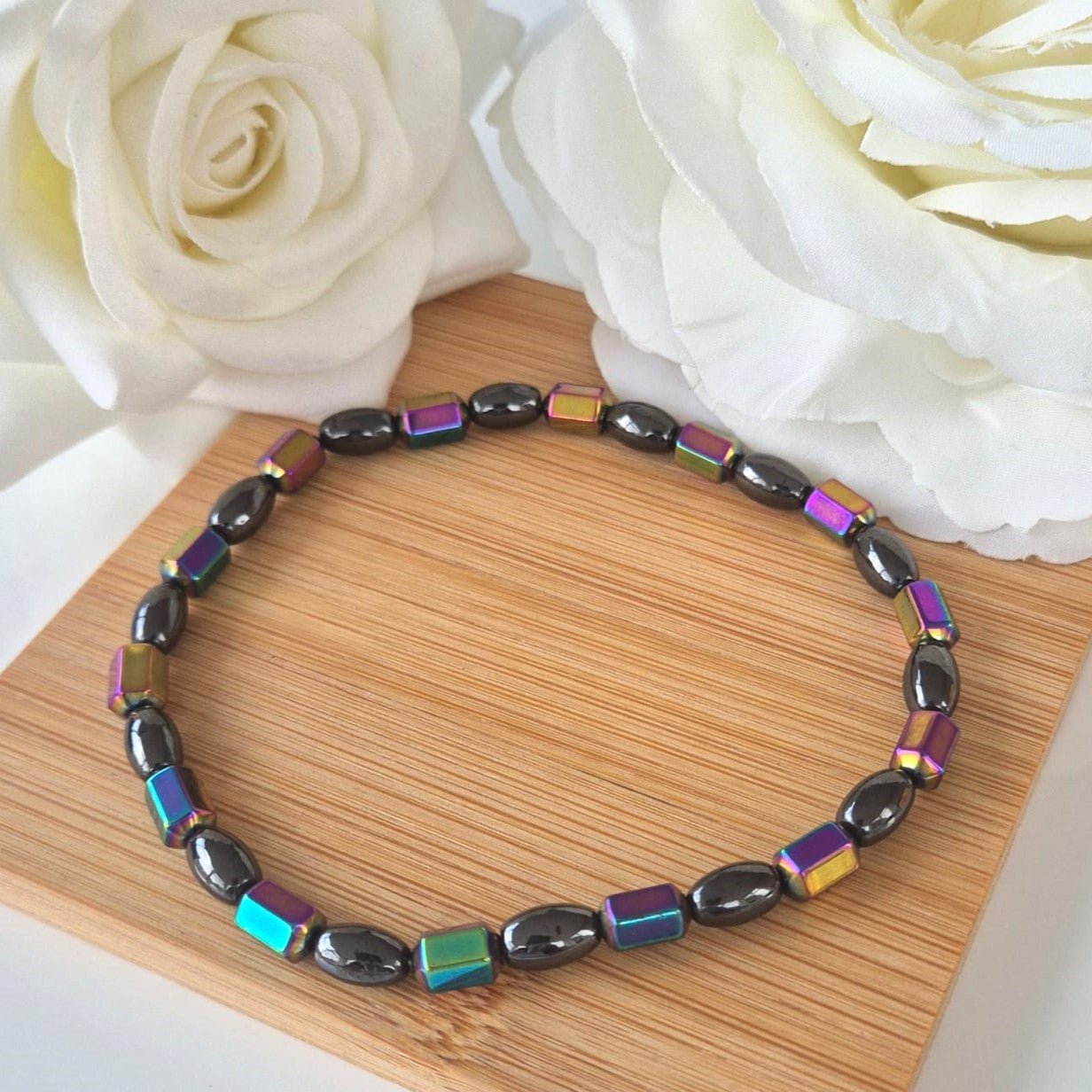 Hematite Anklet (Multi) - The Bee Charm