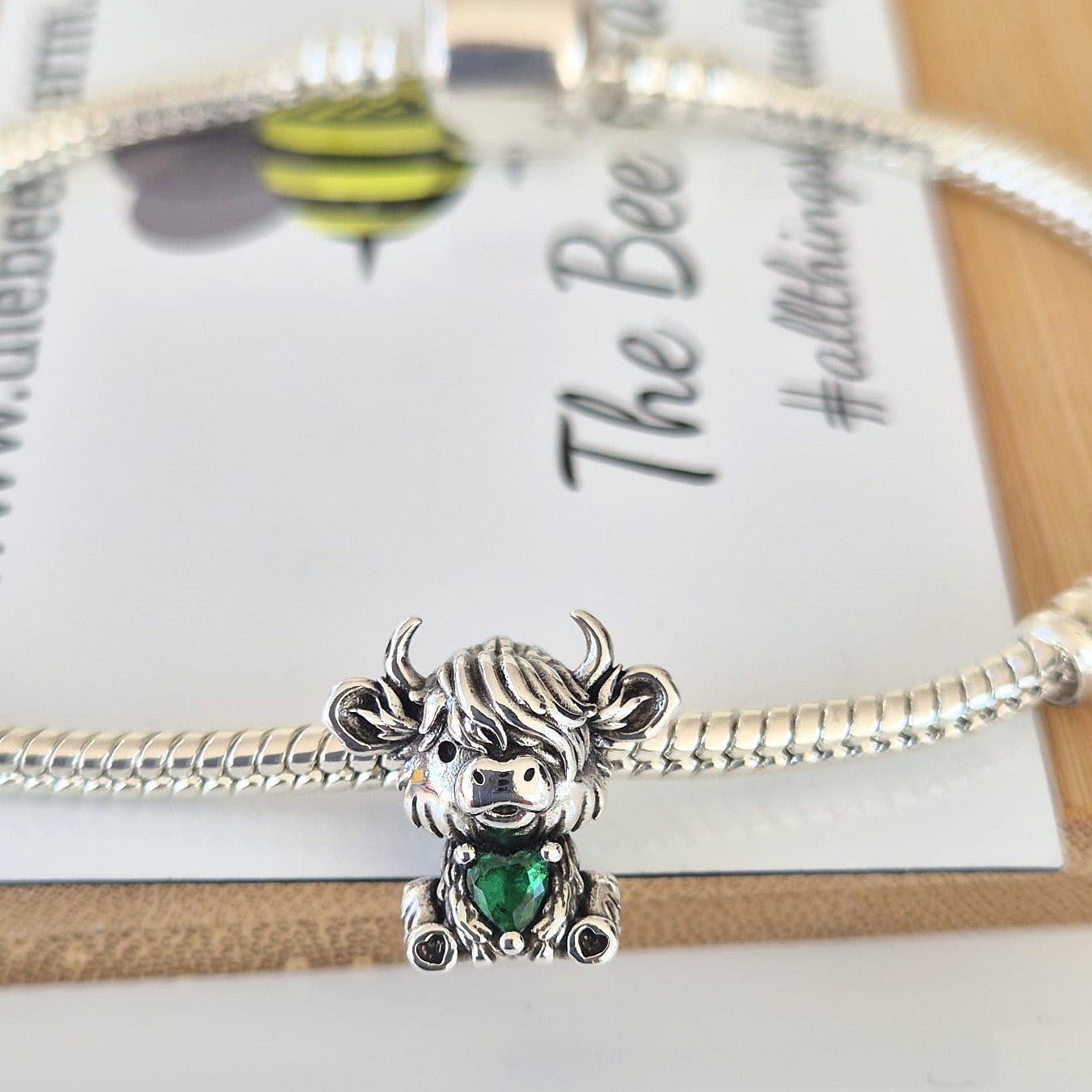 Hyland Cow Charm - The Bee Charm