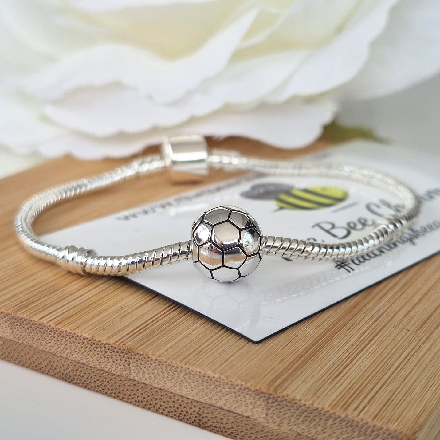 I Love Football Charm - The Bee Charm