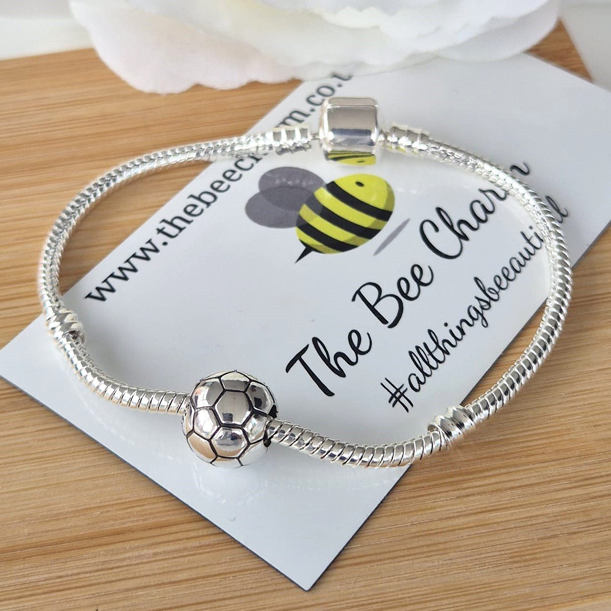 I Love Football Charm - The Bee Charm