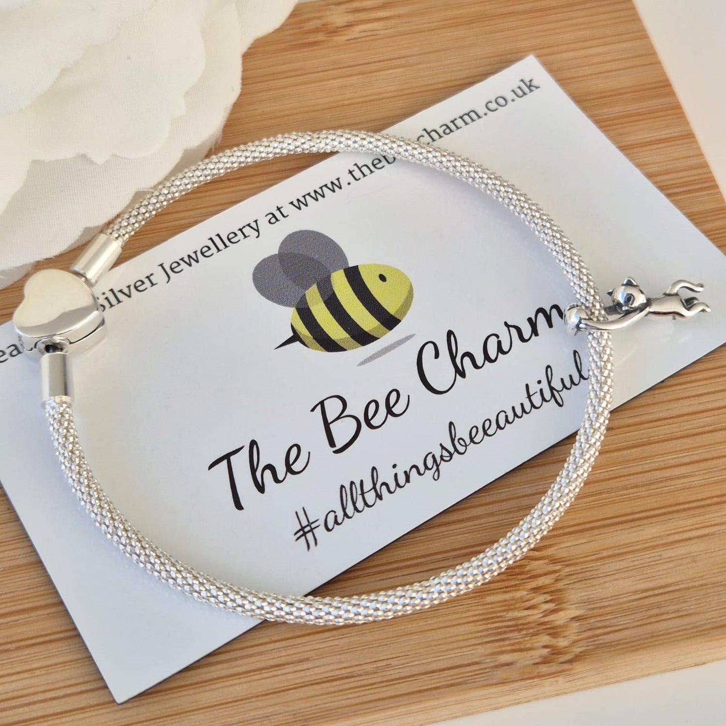 I Love My Cat Charm - The Bee Charm
