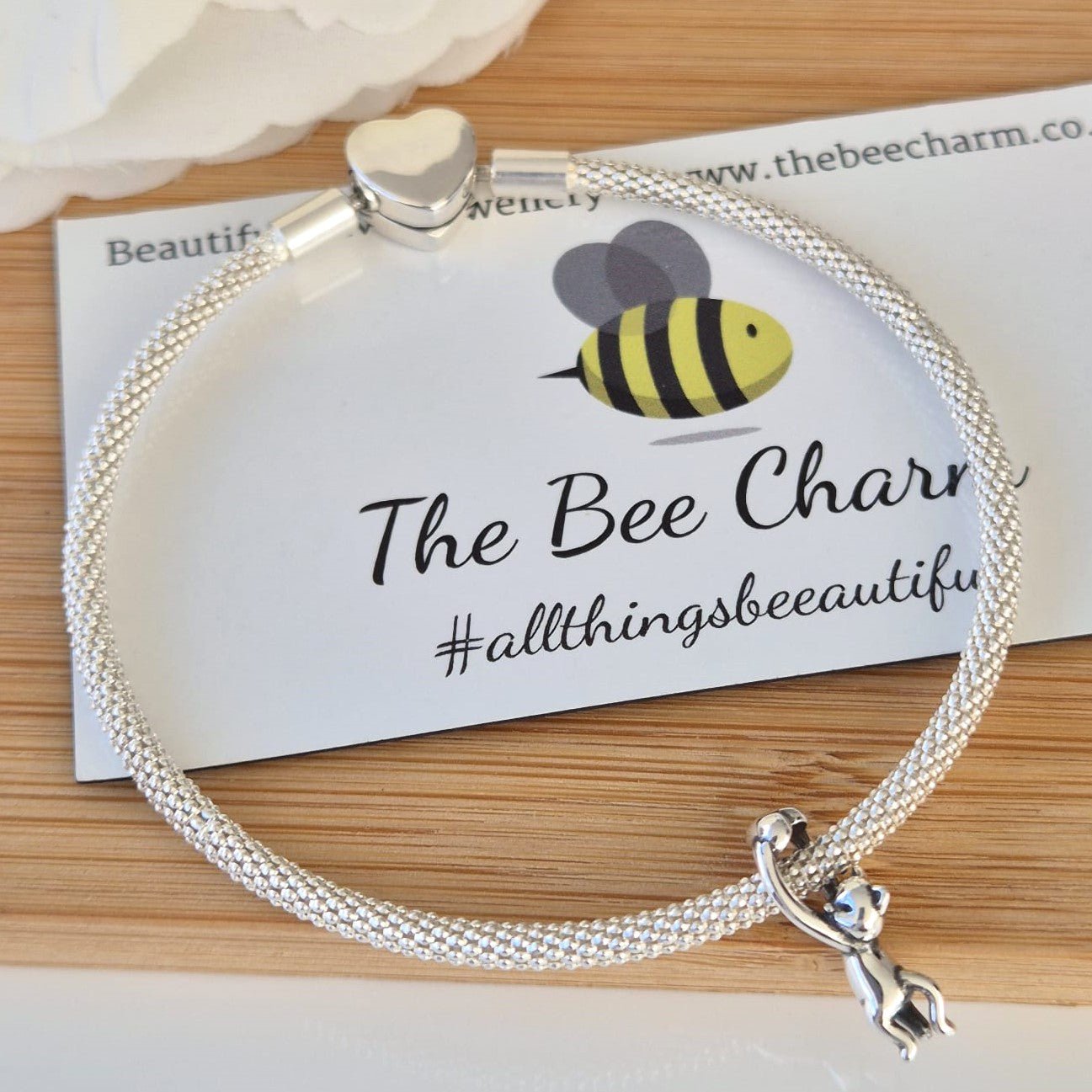 I Love My Cat Charm - The Bee Charm