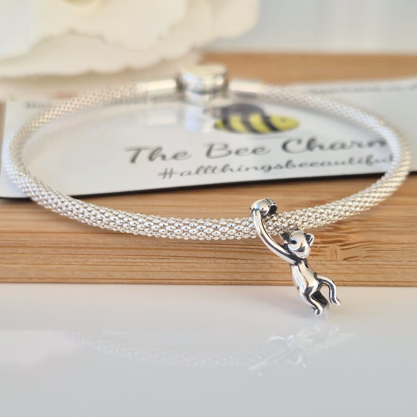 I Love My Cat Charm - The Bee Charm
