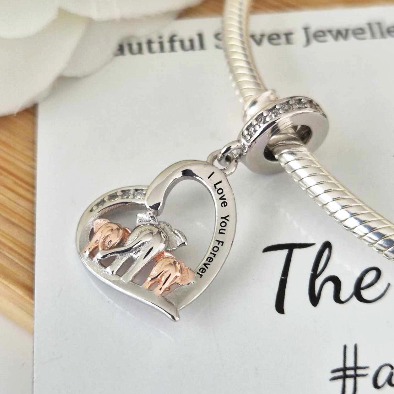 I Love You Forever Charm - The Bee Charm
