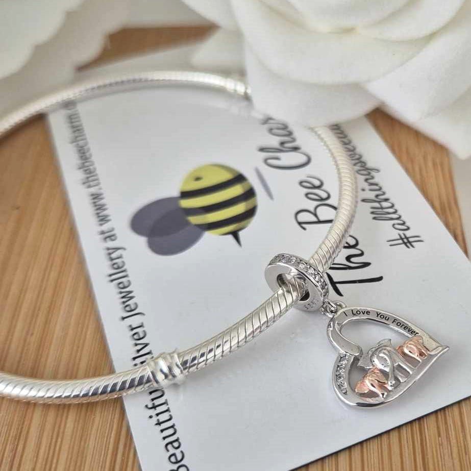 I Love You Forever Charm - The Bee Charm