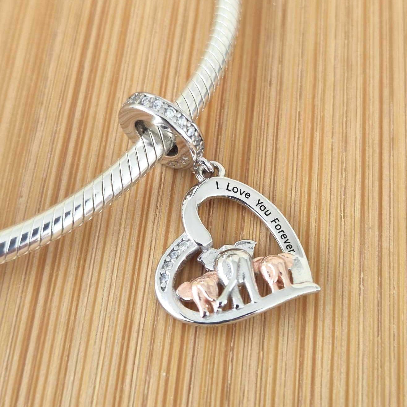 I Love You Forever Charm - The Bee Charm