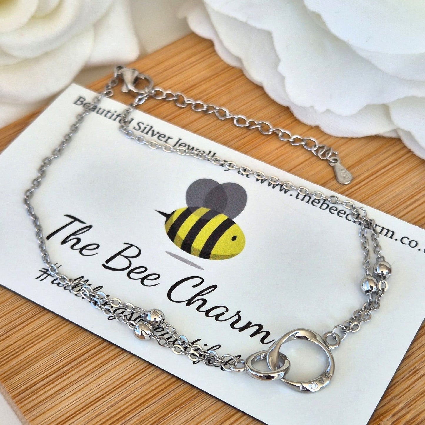 Love Anklet - The Bee Charm