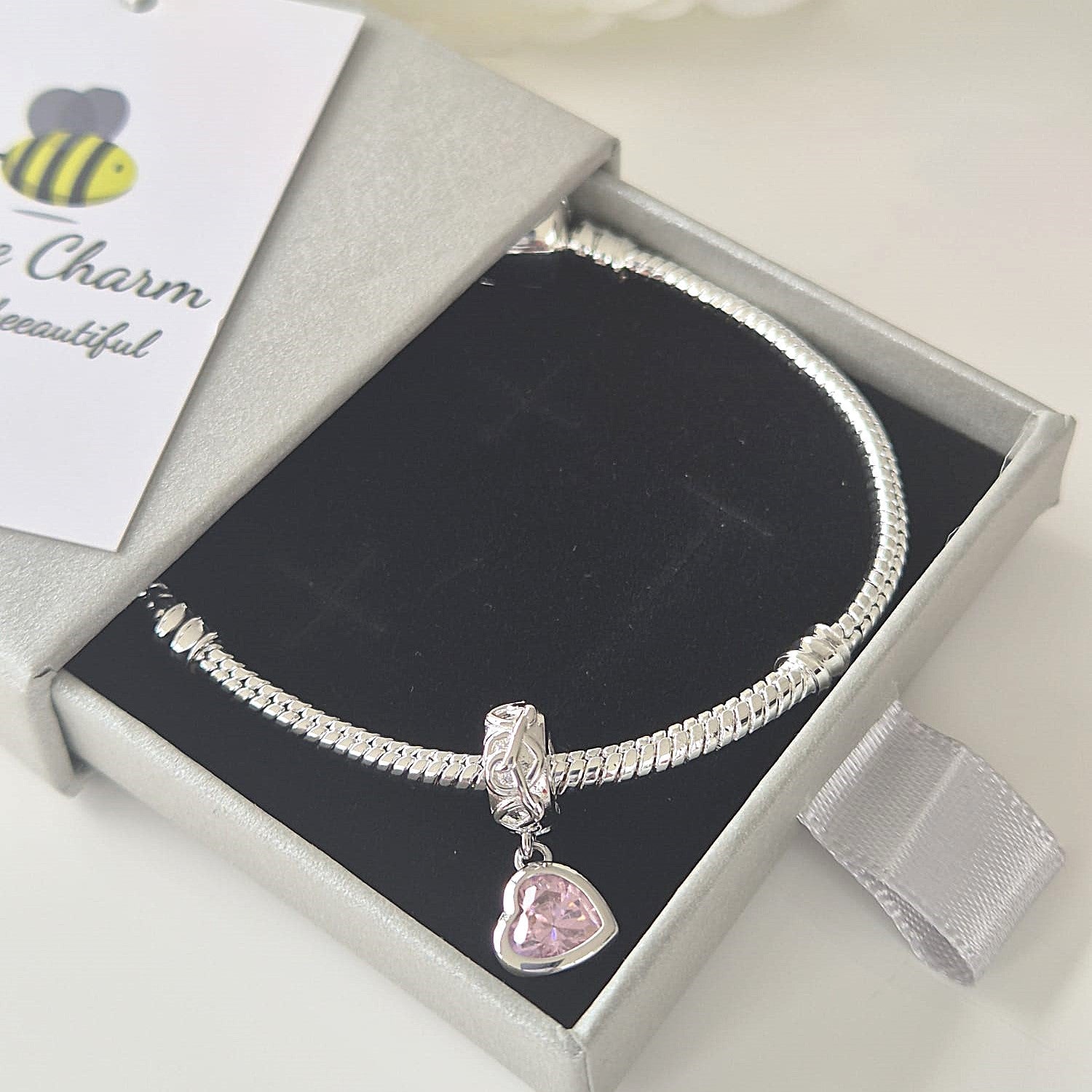 Love Heart Bracelet - The Bee Charm