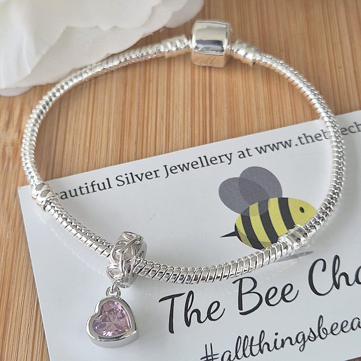 Love Heart Bracelet - The Bee Charm