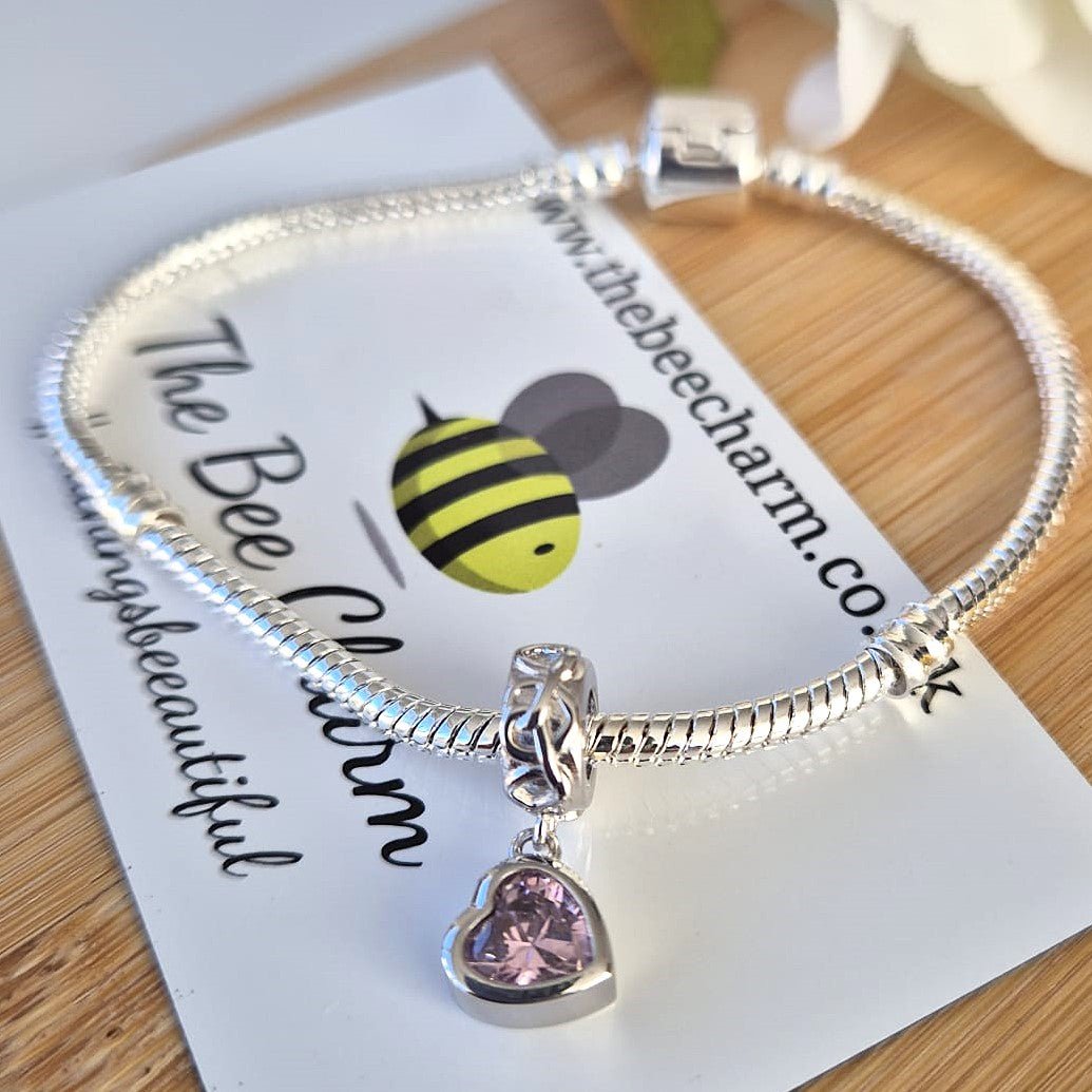 Love Heart Charm - The Bee Charm