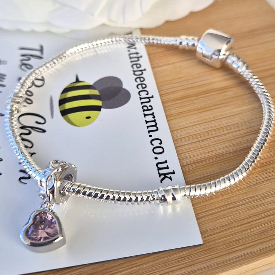 Love Heart Charm - The Bee Charm