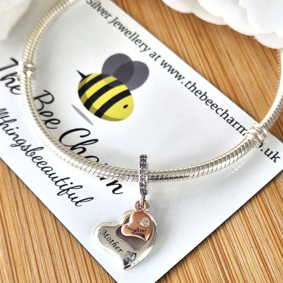 Mother and Daughter Charm - The Bee Charm