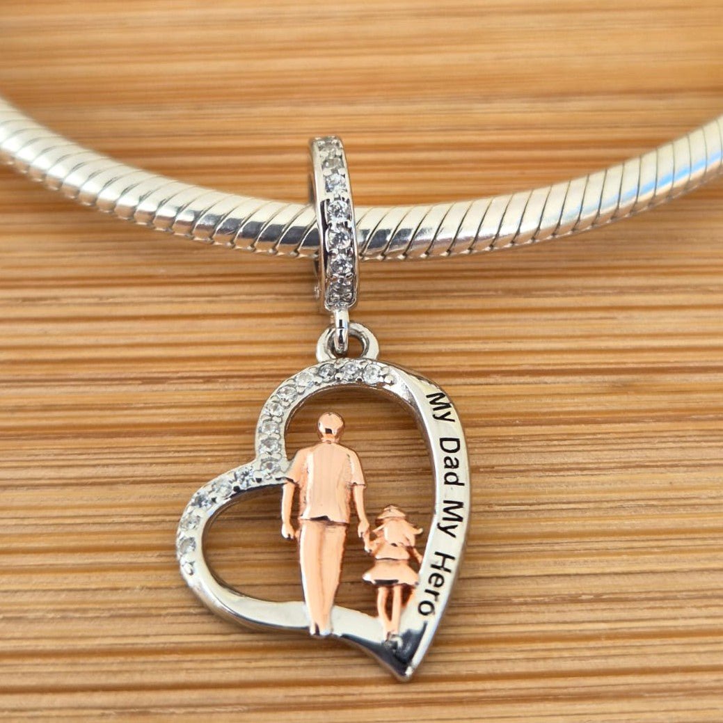 My Hero Dad Charm - The Bee Charm