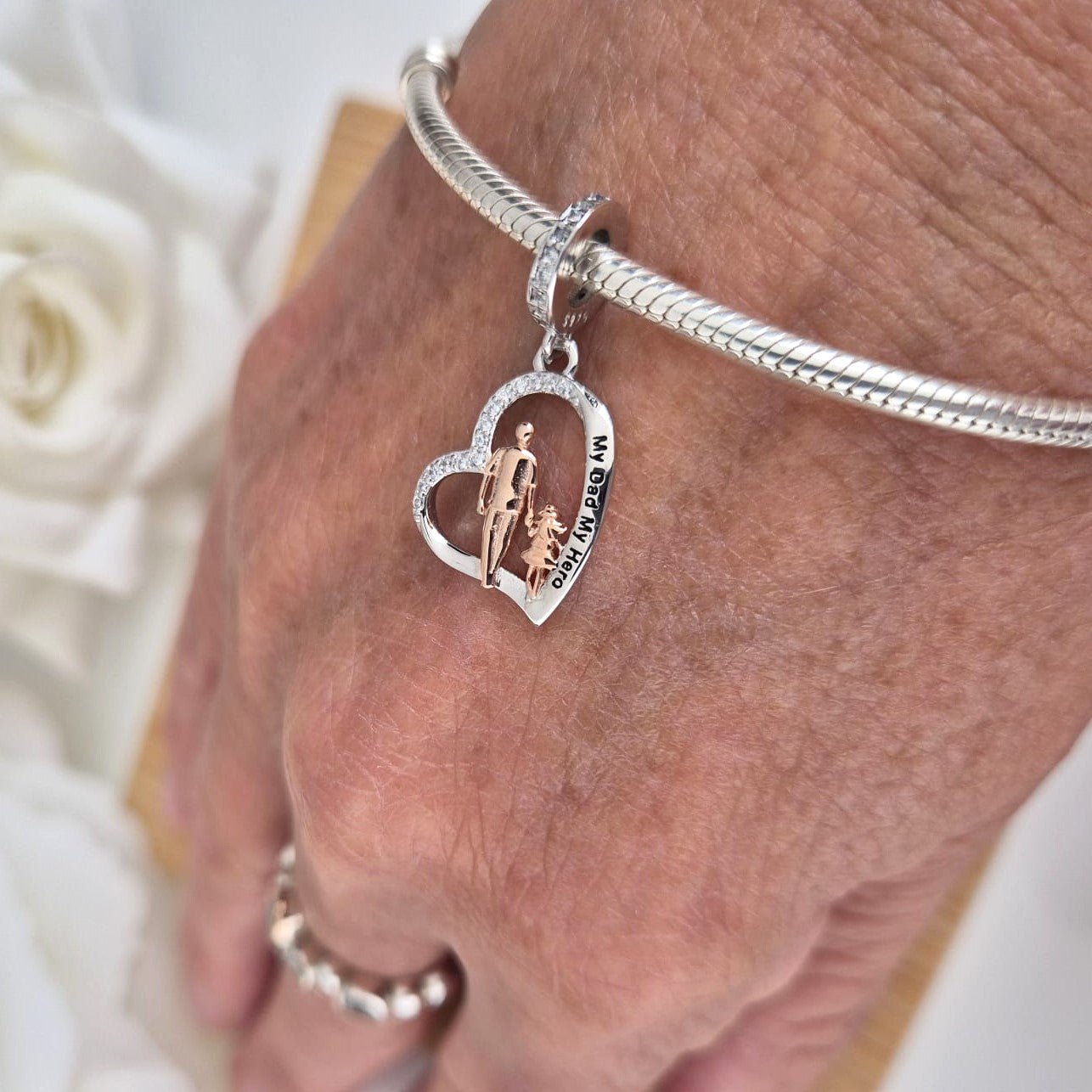 My Hero Dad Charm - The Bee Charm