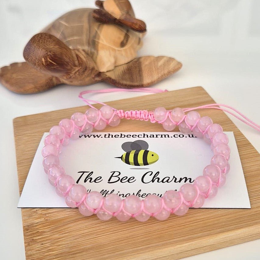 Natural Stone Anklet - Expandable - The Bee Charm