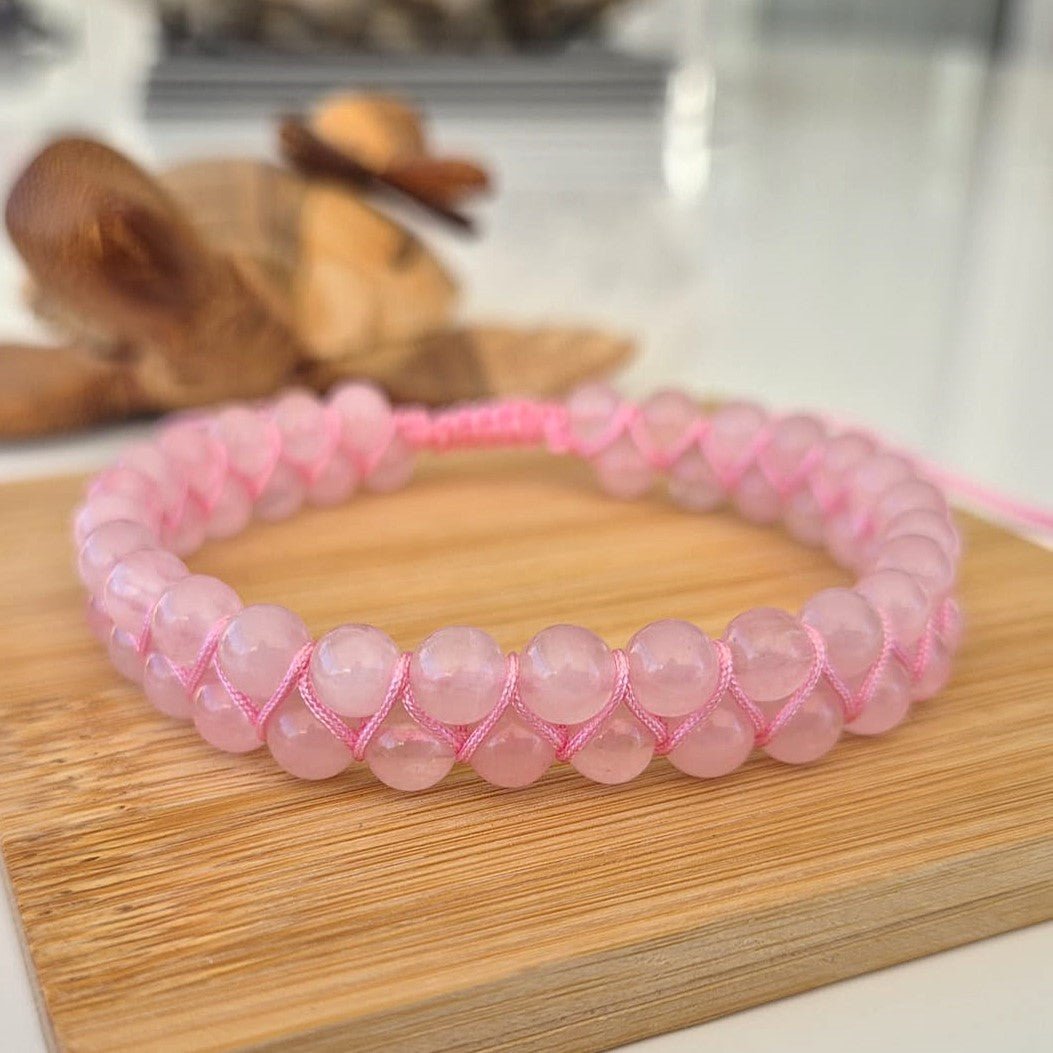 Natural Stone Anklet - Expandable - The Bee Charm