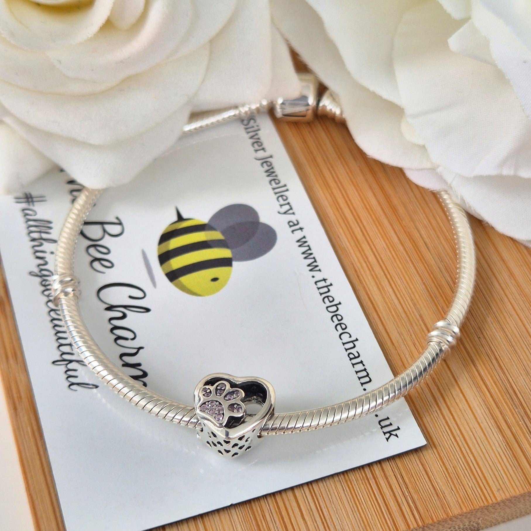 Paw Charm (Blush) - The Bee Charm