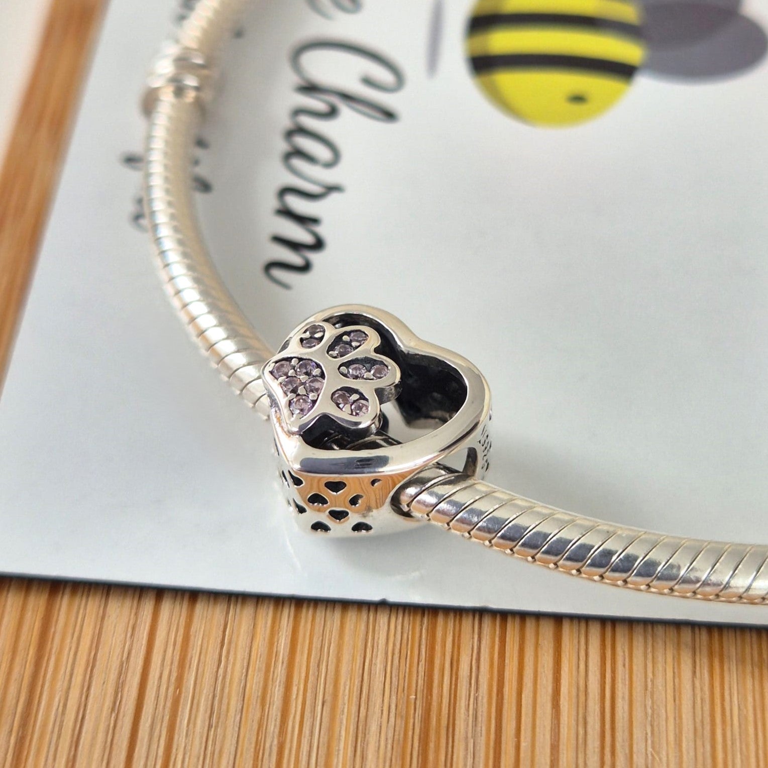 Paw Charm (Blush) - The Bee Charm