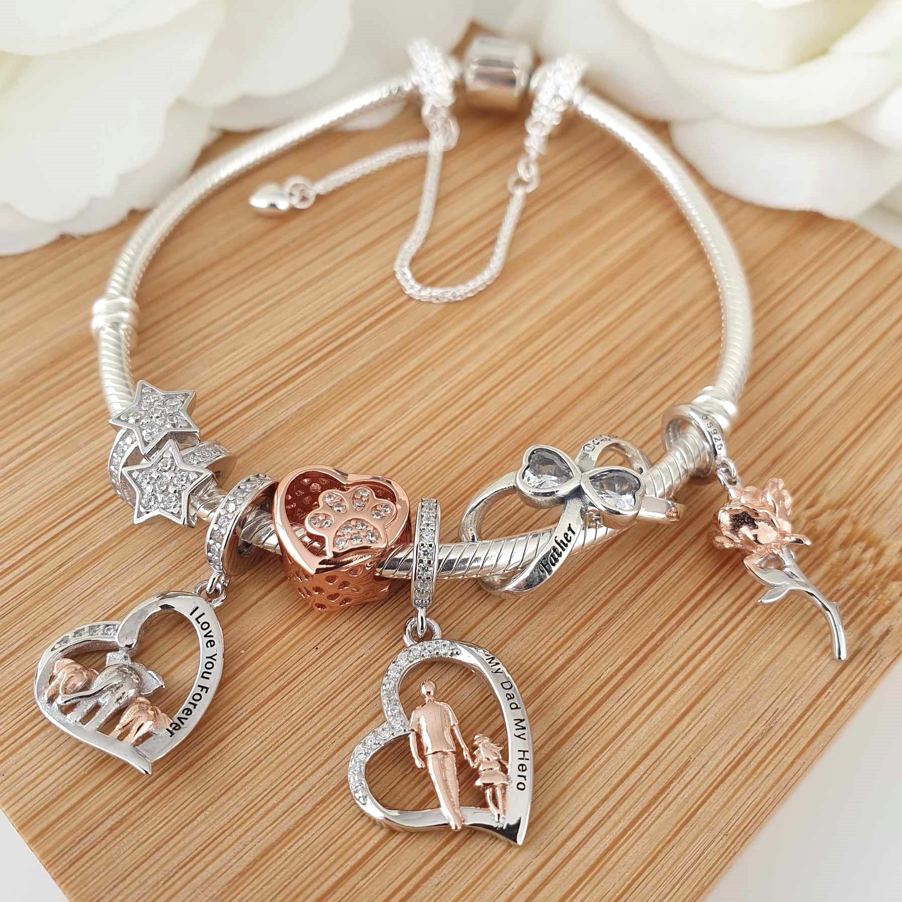 Pandora Paw Charm Rose Gold 925 Sterling Silver – The Bee Charm