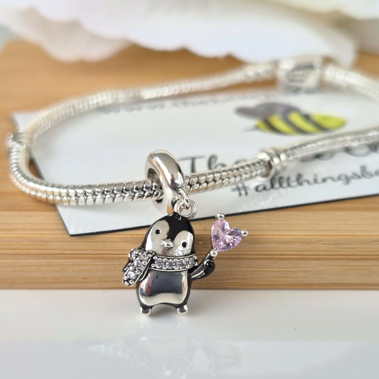 Penguin Charm - The Bee Charm