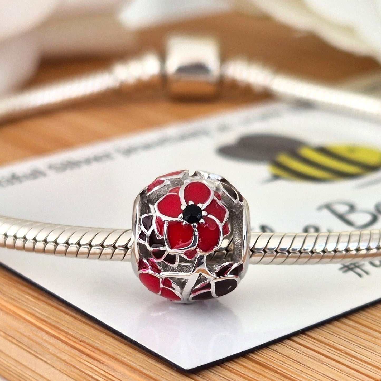 Poppy Charm - The Bee Charm