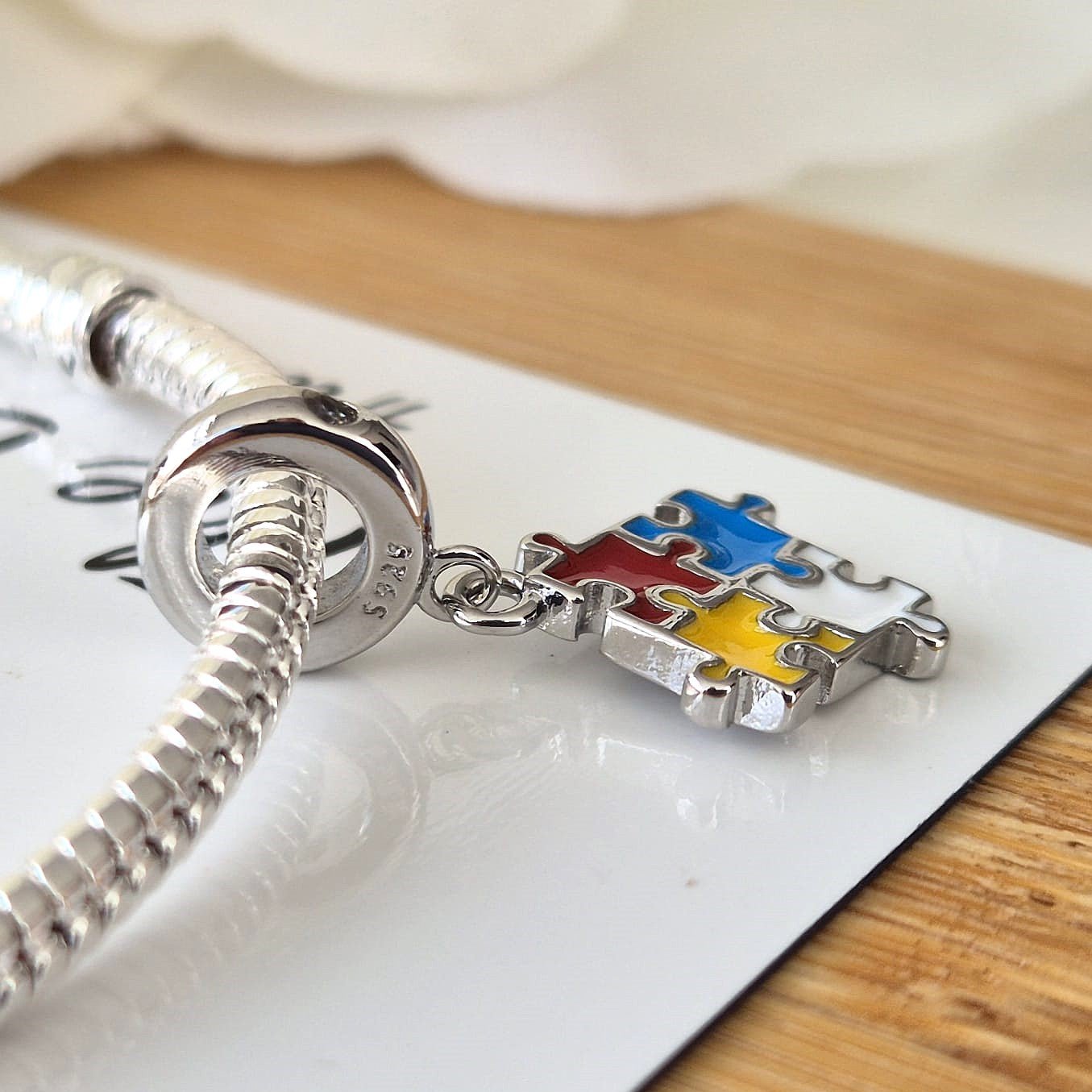 Puzzle Charm (Autism Symbol) - The Bee Charm