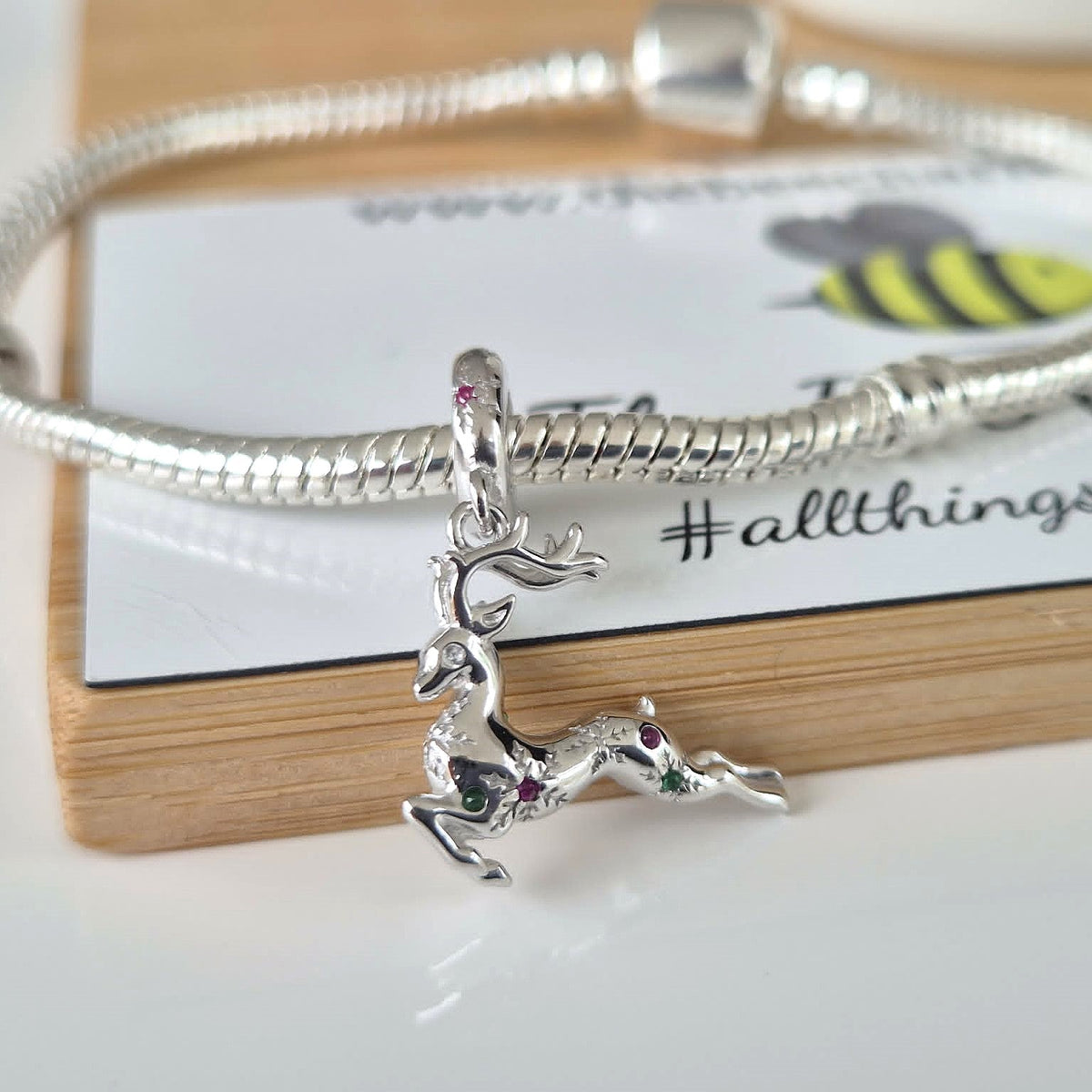 Reindeer Charm - The Bee Charm