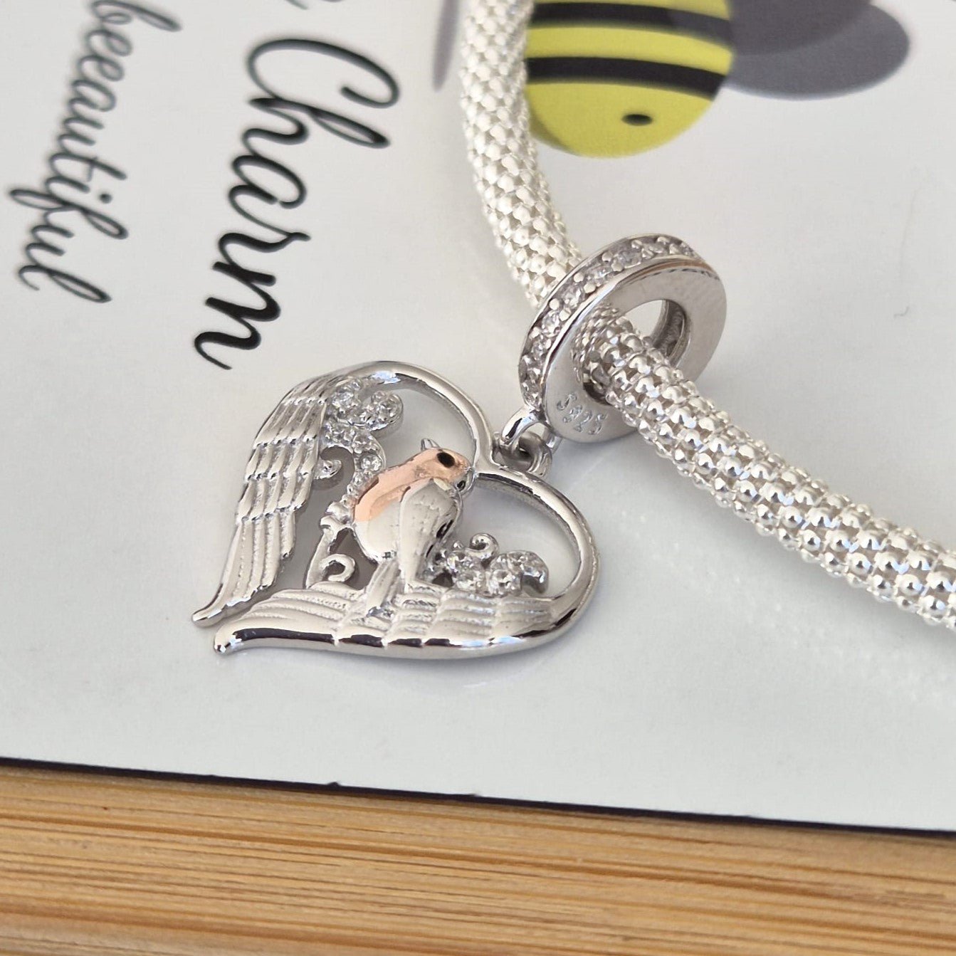 Robin Charm - The Bee Charm