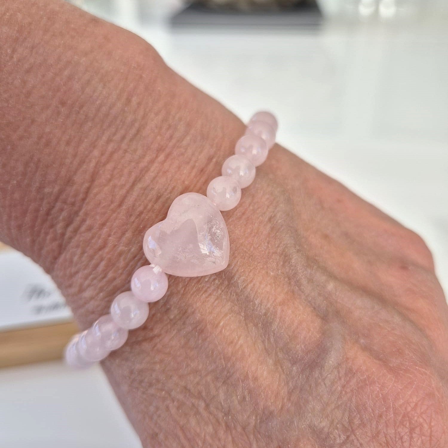 Rose Quartz Love Bracelet - The Bee Charm
