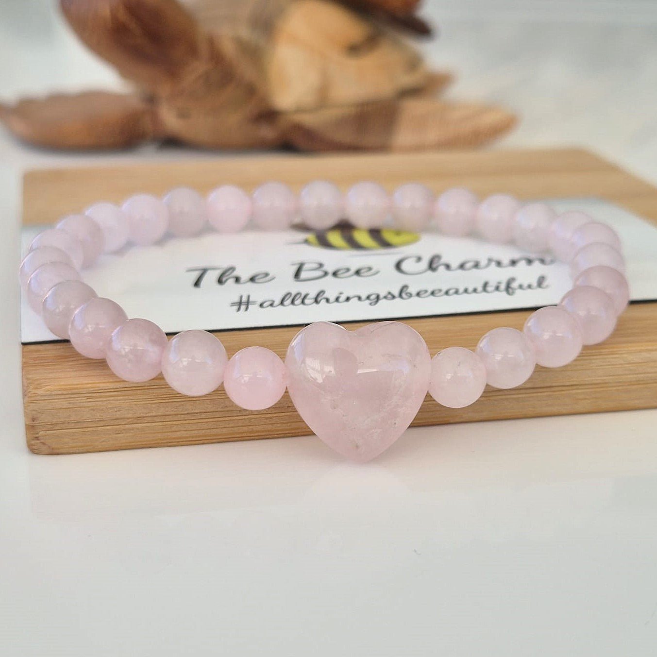 Rose Quartz Love Bracelet - The Bee Charm