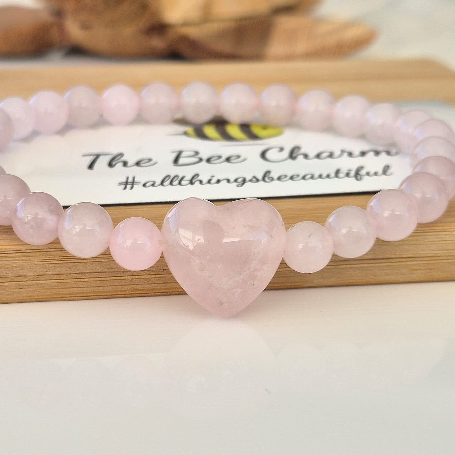 Rose Quartz Love Bracelet - The Bee Charm
