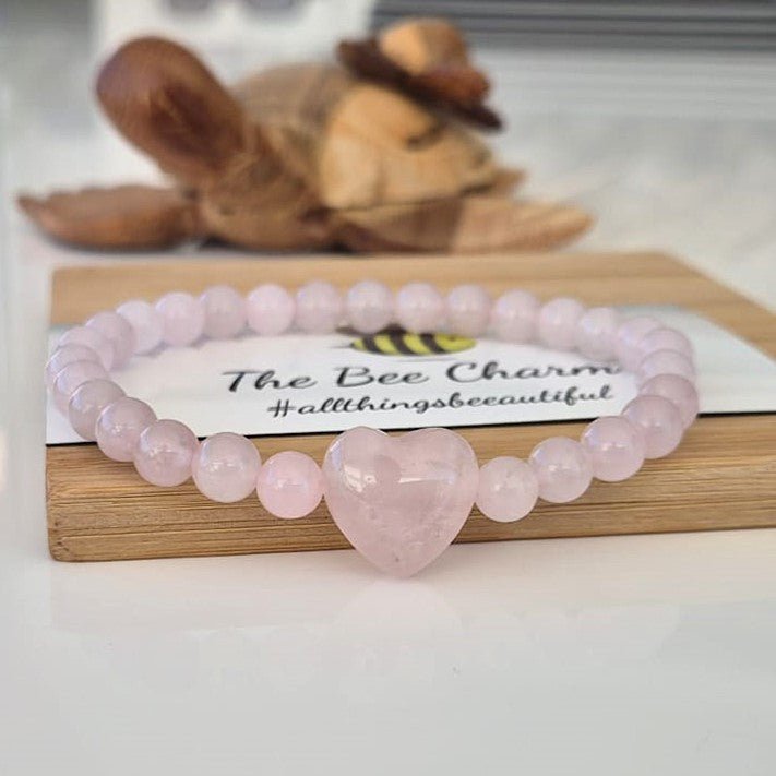 Rose Quartz Love Bracelet - The Bee Charm