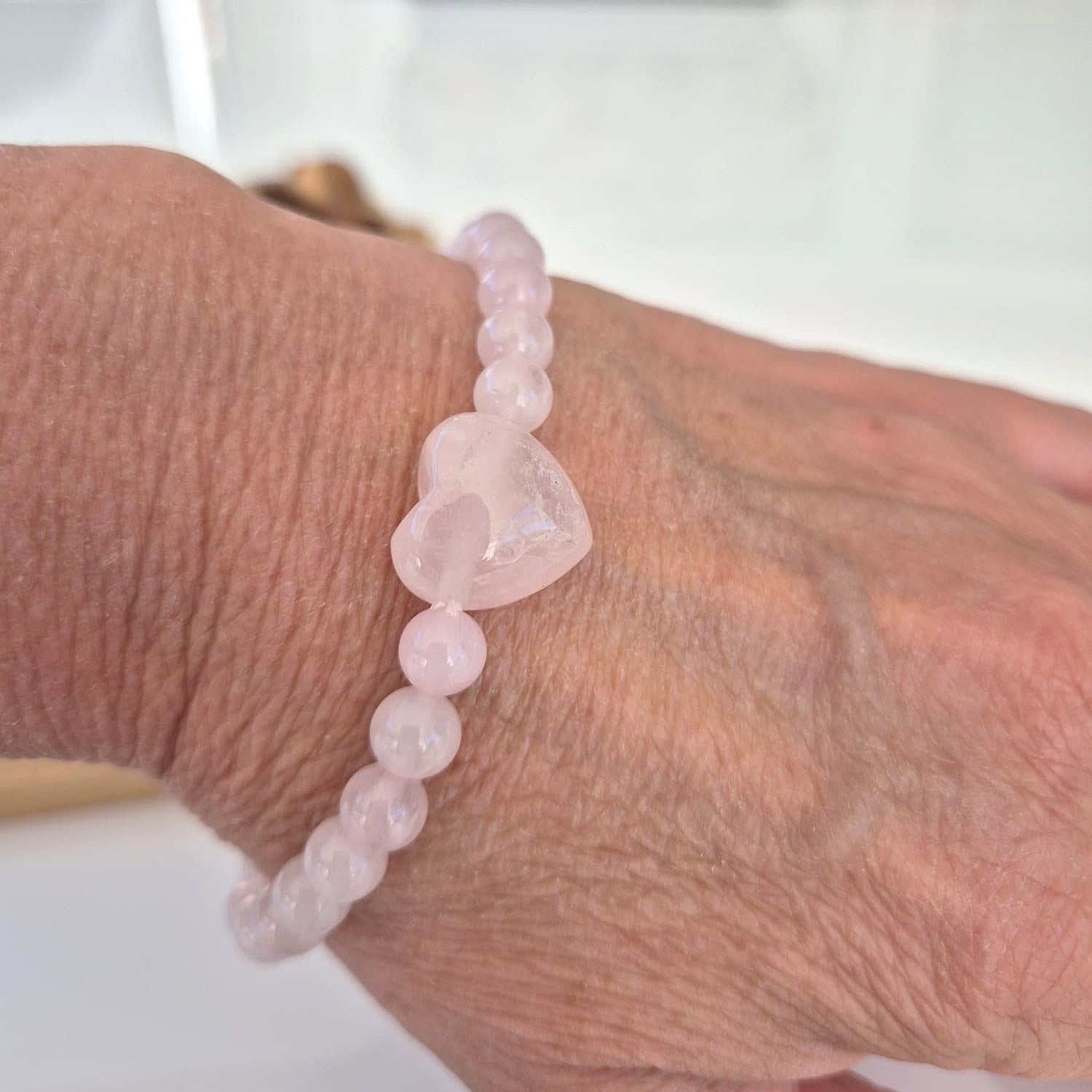 Rose Quartz Love Bracelet - The Bee Charm