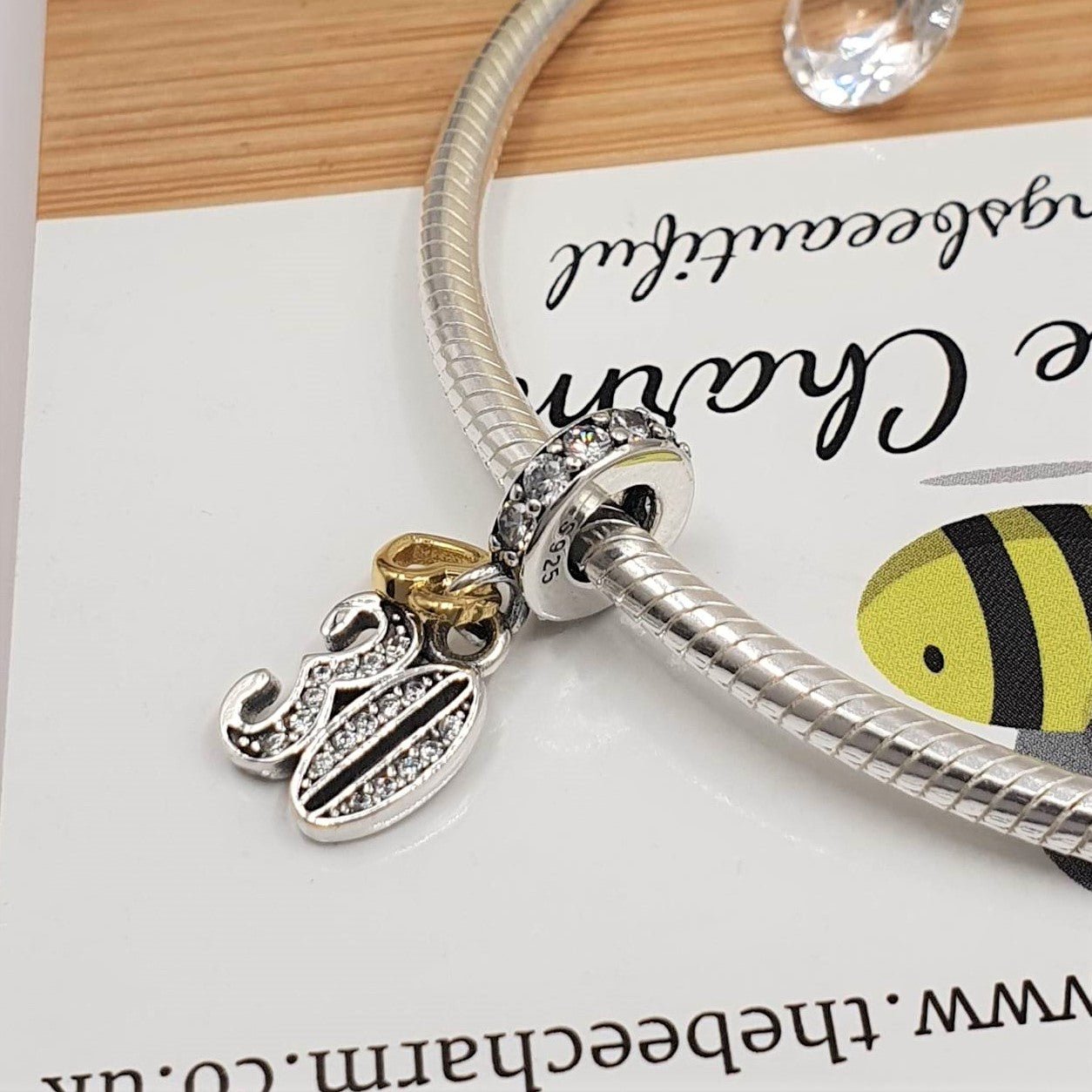 30th Birthday Charm | 925 Sterling Silver | The Bee Charm