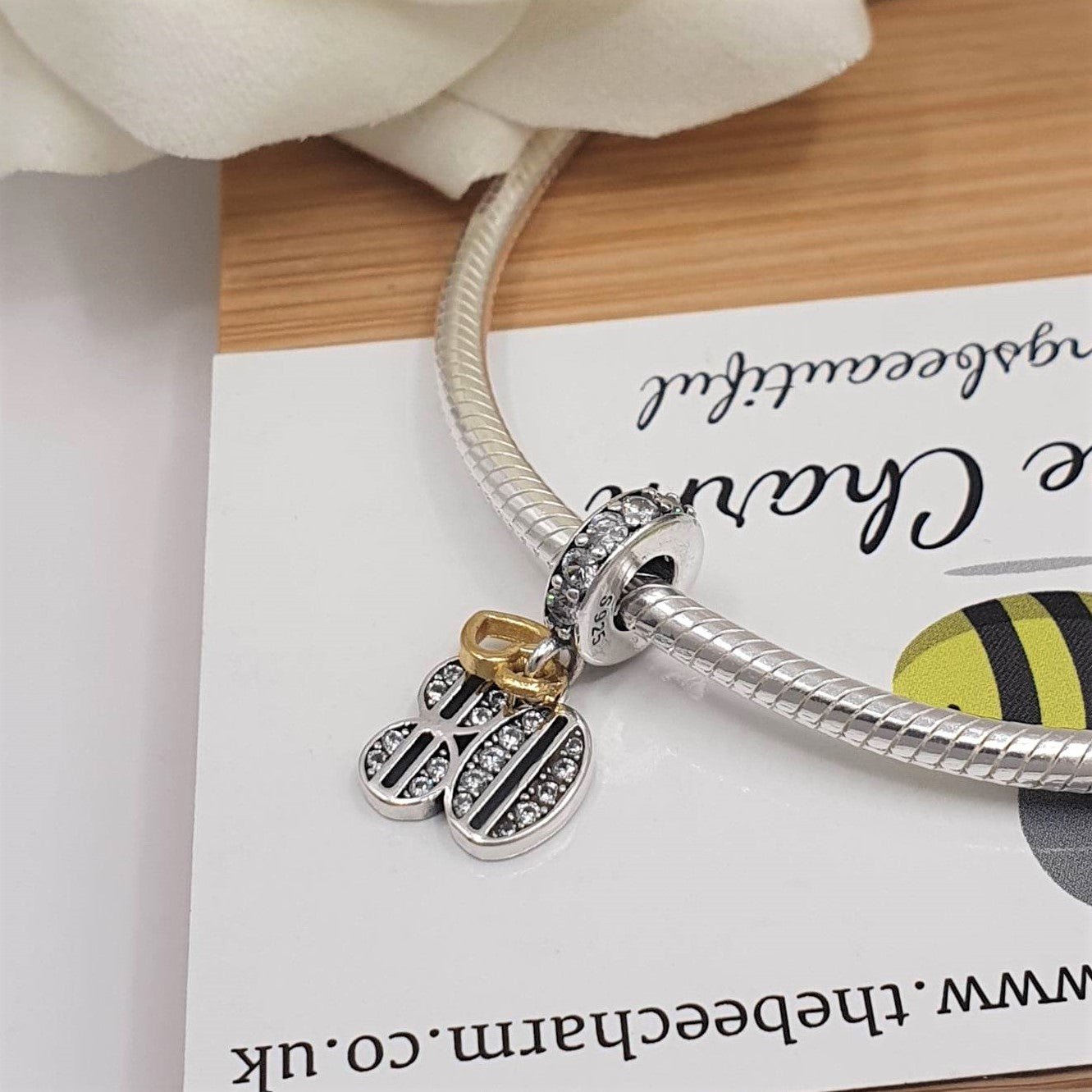80th Birthday Charm | 925 Sterling Silver | The Bee Charm