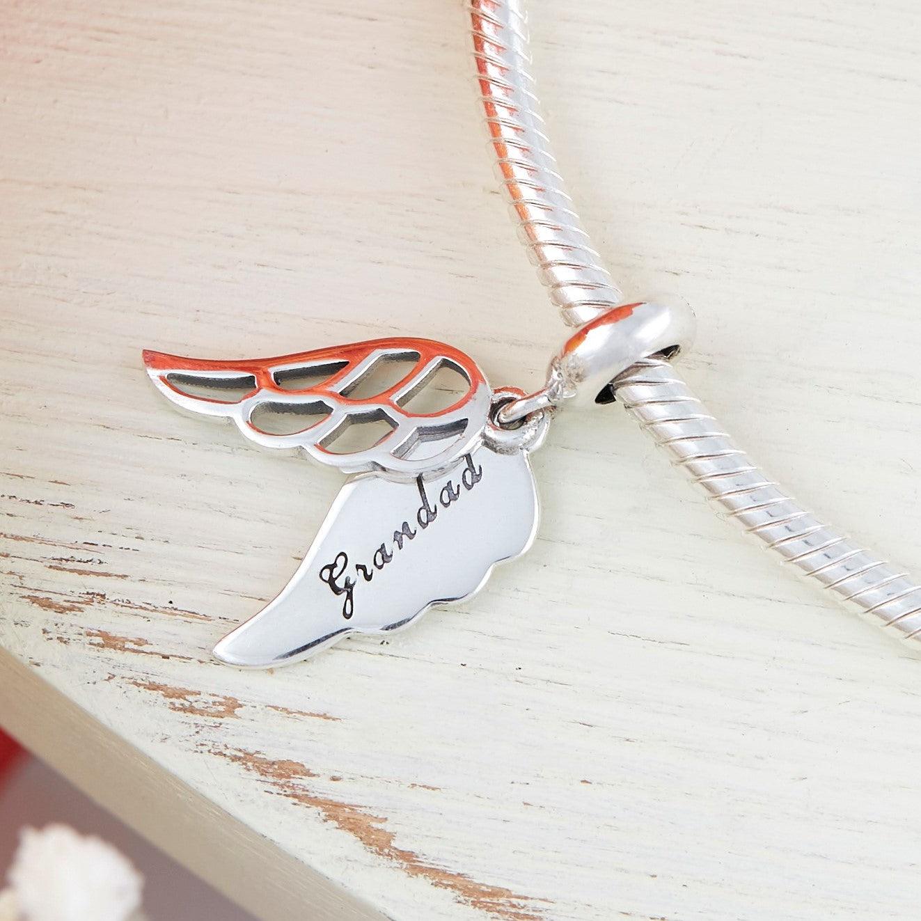 Angel Grandad Charm - The Bee Charm