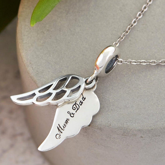 Angel Mum & Dad Charm - Angel Charms - The Bee Charm