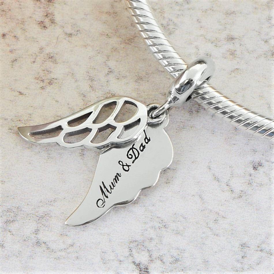 Angel Mum & Dad Charm - Angel Charms - The Bee Charm