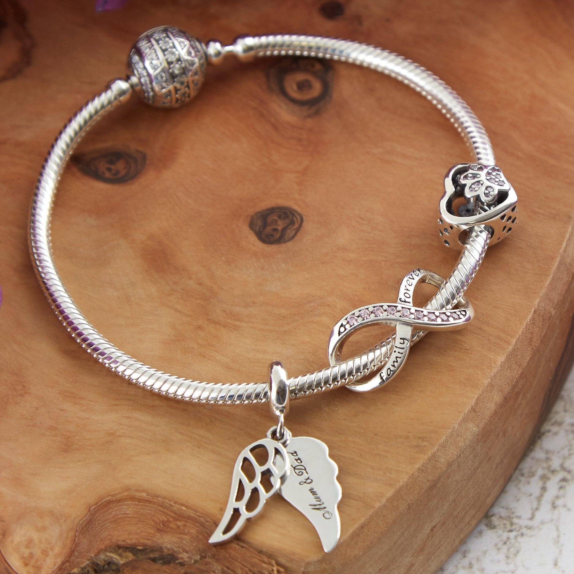 Angel Mum & Dad Charm - Angel Charms - The Bee Charm