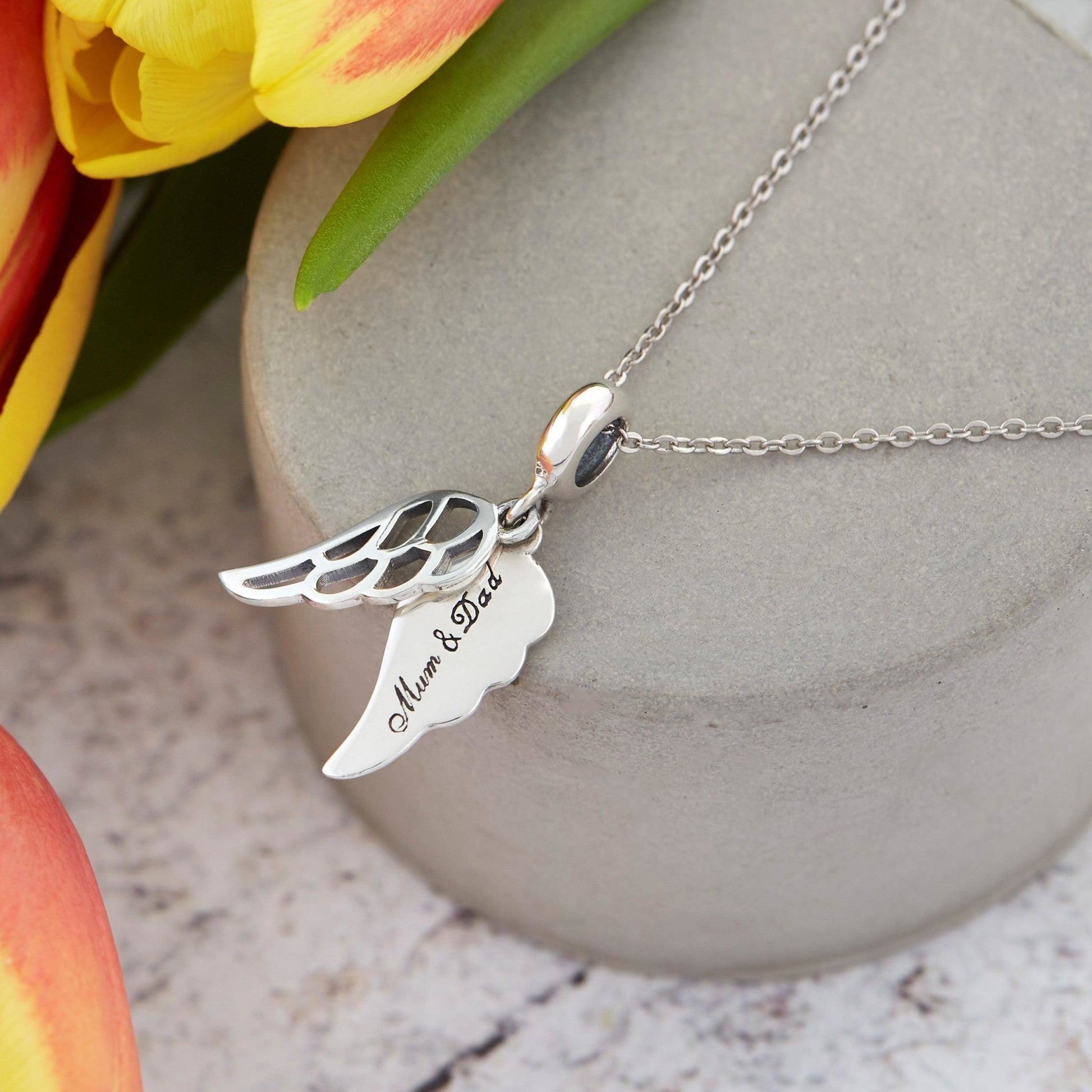 Angel Mum & Dad Charm - Angel Charms - The Bee Charm