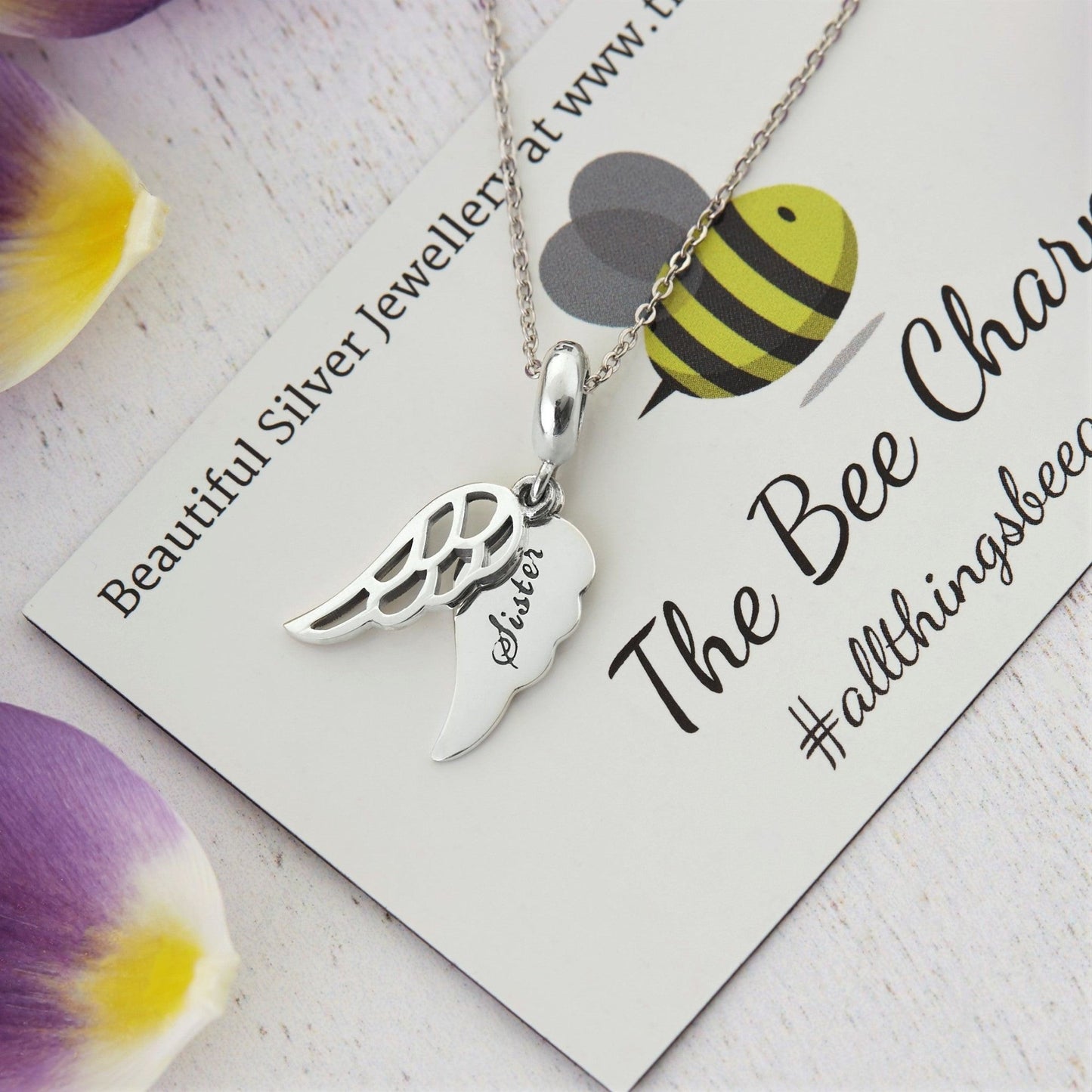 Angel Sister Charm - The Bee Charm