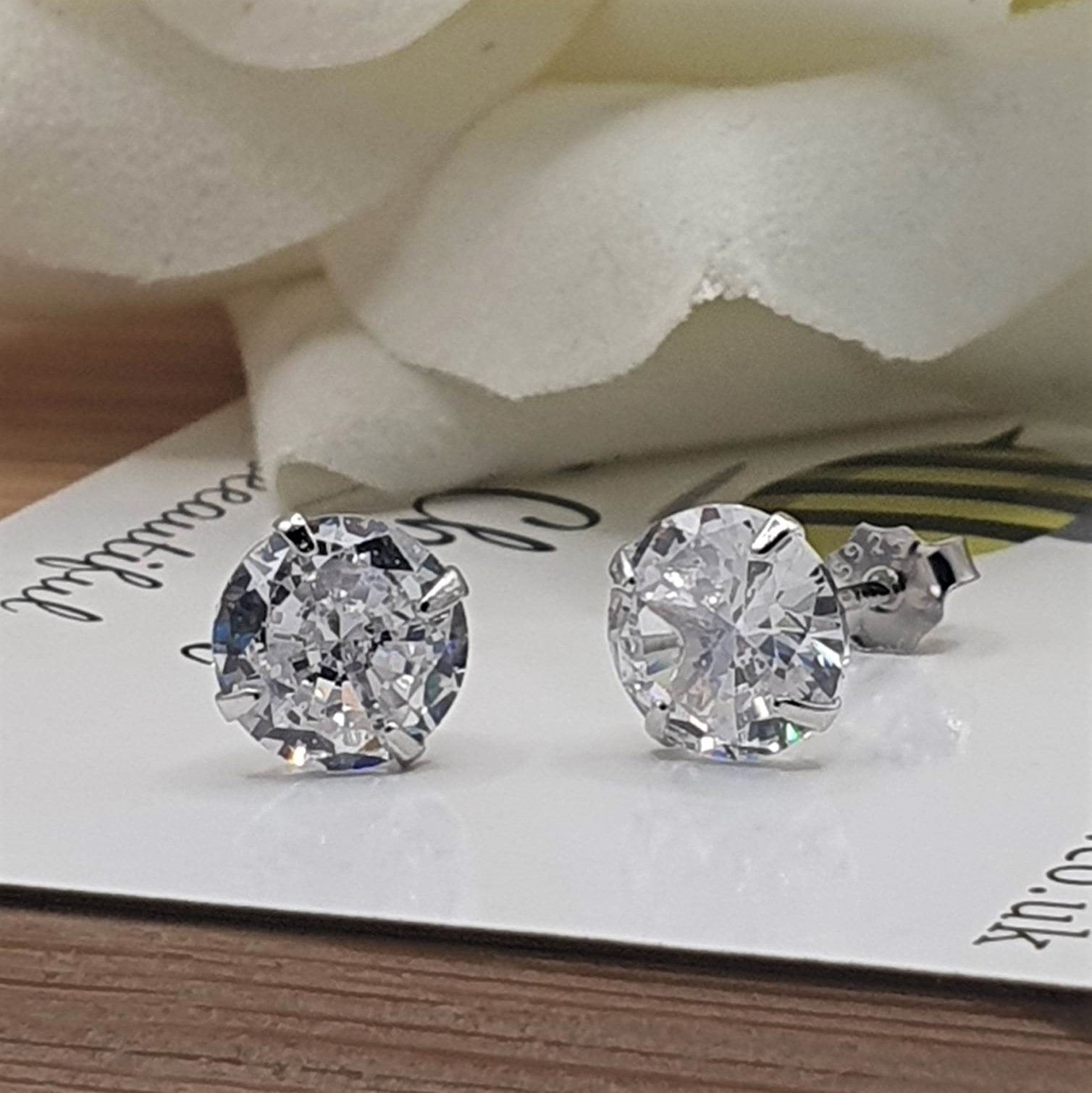 Cubic Zircon Earrings | 925 Sterling Silver | The Bee Charm