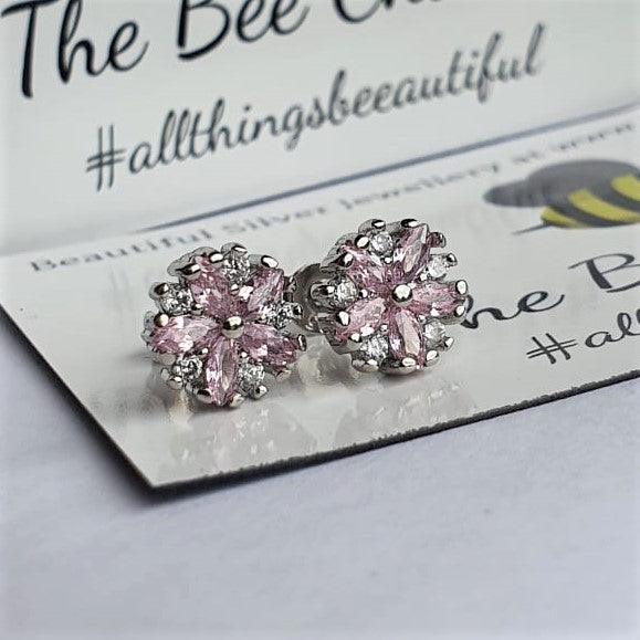 Floral Blush Earrings - The Bee Charm