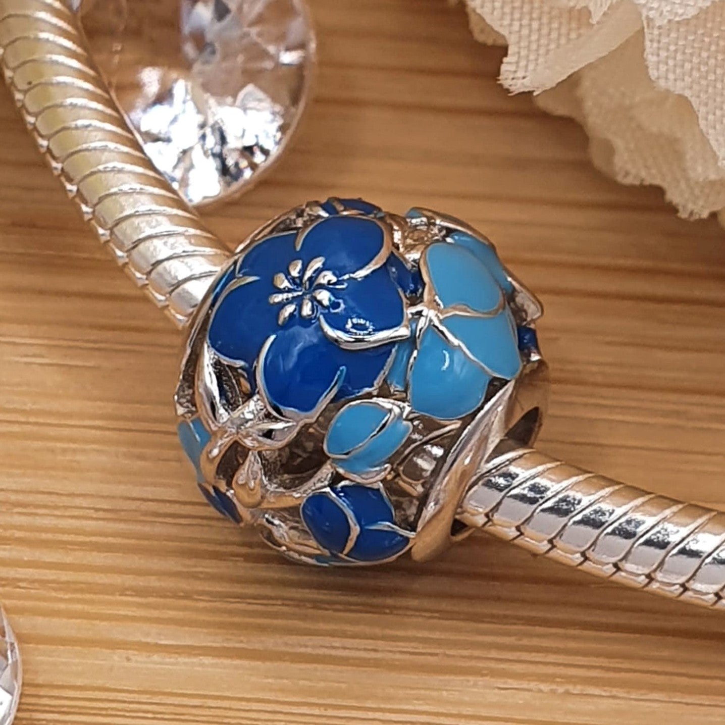Pandora Forget Me Not Charm - UK Charms Supply - The Bee Charm