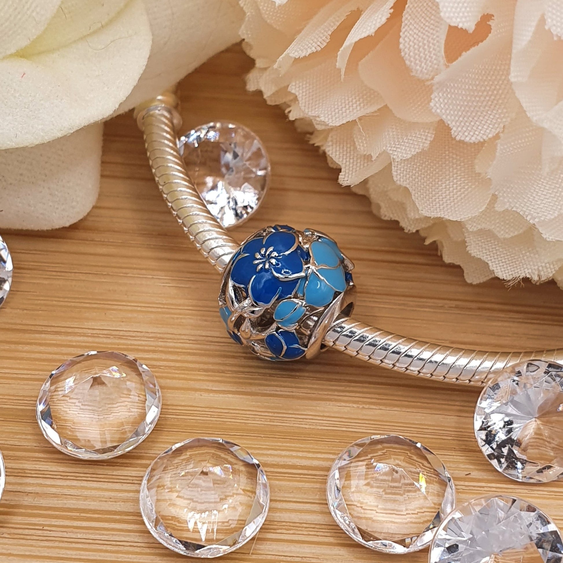 Forget Me Not Charm (Alzheimer's) - The Bee Charm
