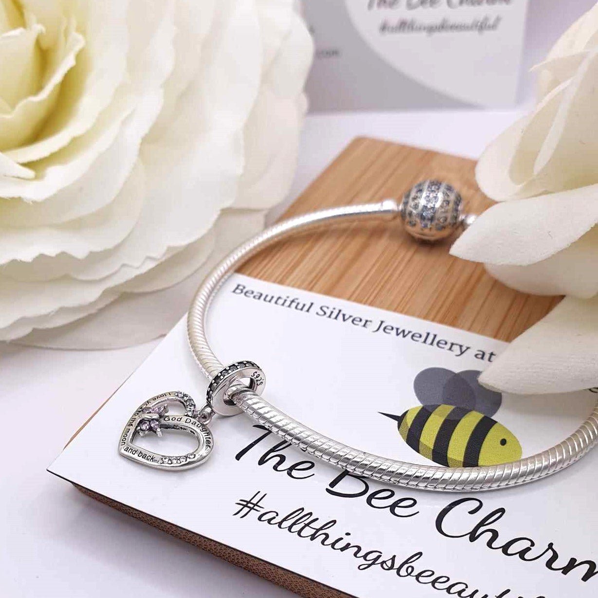 God Daughter Charm - The Bee Charm
