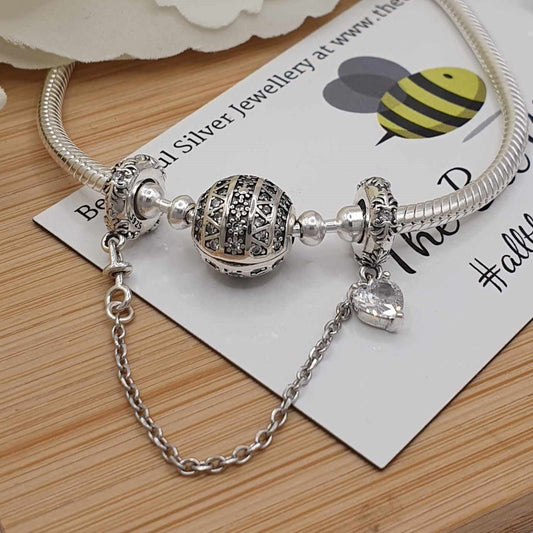 Heart Drop Safety Chain - The Bee Charm