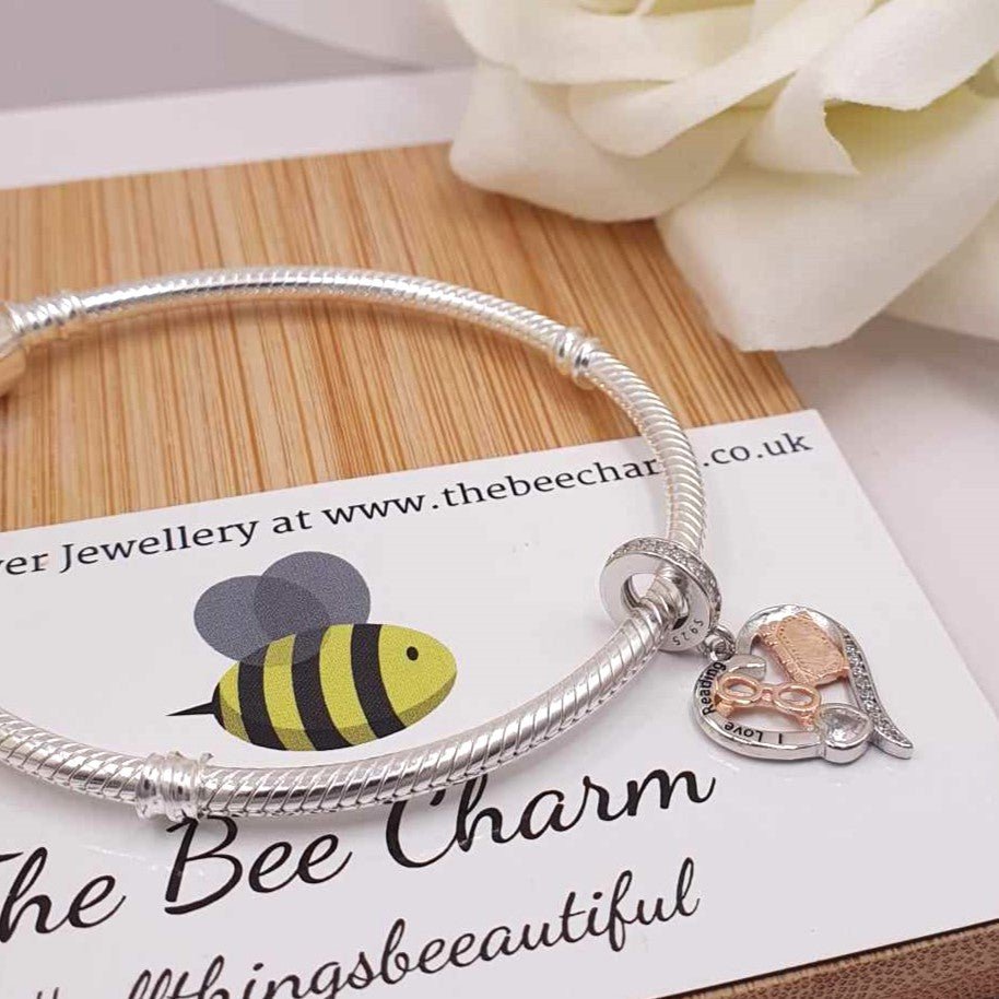 Love To Read Charm - The Bee Charm